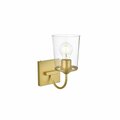 Cling 110 V E26 One Light Vanity Wall Lamp, Brass CL2954477